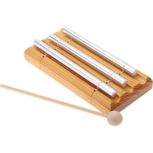 Toy Musical Instrument Energy Chime Three Tone with Mallet Exquisite Kid Children Christmas Gift Music Toy Percussion Instrument