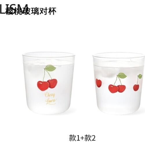 Cute Strawberry Coffee Milk Mug Travel Glass Tea Cups and Mugs Nordic Creative Coffee Mug Breakfast Cup Beer Simple Unique Mugs