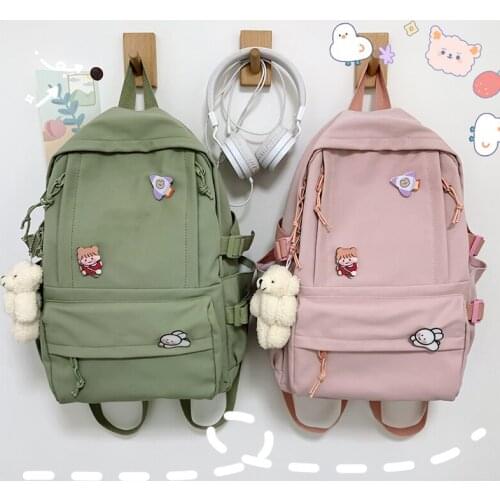 Cute New Backpack Women Large-capacity School Backpack Pruse for Women Schoolbag Female High School Students Harajuku Bags 2020