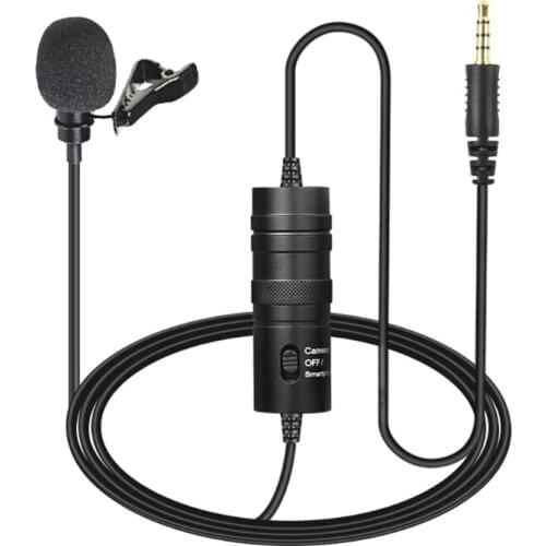 Mini 3.5mm Plug Condenser Microphone Professional VM10-R 6M Lavalier Microphone QW