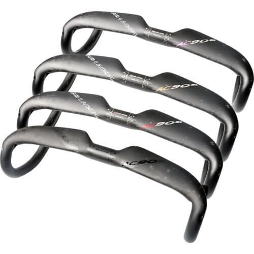 Newest 4 colors ASIACOM-AC90 Road bike matt UD full carbon fibre bicycle handlebars internal cables 31.8*400/420/440mm Free Ship