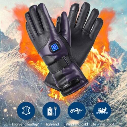 Battery Powered Heat Gloves Winter Sport Heated Gloves For Climbing Men Women Rechargeable Electric Warm Heated Gloves