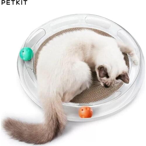 Petkit Multi-Function Cat Scratch Board Corrugated Paper Pad Interactive Toys Prevent Cats Grinding Nail Scraper Mat Mattress