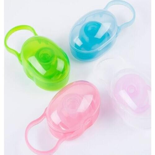 Portable hangable square storage box baby nipple storage box male and female baby nipple care storage empty box childrens suppl