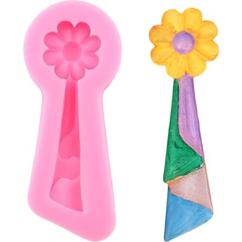 Flower Tassel Cake Border Silicone Mold Wedding Cupcake Topper Fondant Cake Decorating Tools Baking Candy Clay Chocolate Moulds