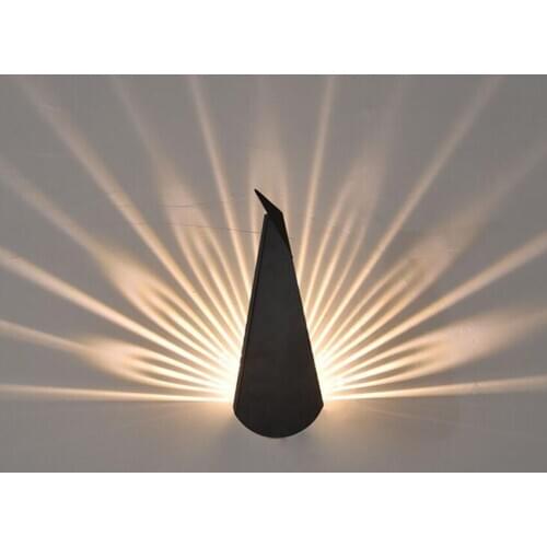 LED Wall Light, Modern LED Wall Sconces Fixture Decorative Night Lamp for Living Room, Bedroom- Black, White, Gold, Pink, Blue