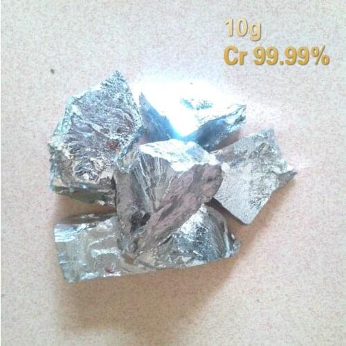 10g pure chromium block high purity chromium 99.99% chromium metal block vacuum packaging