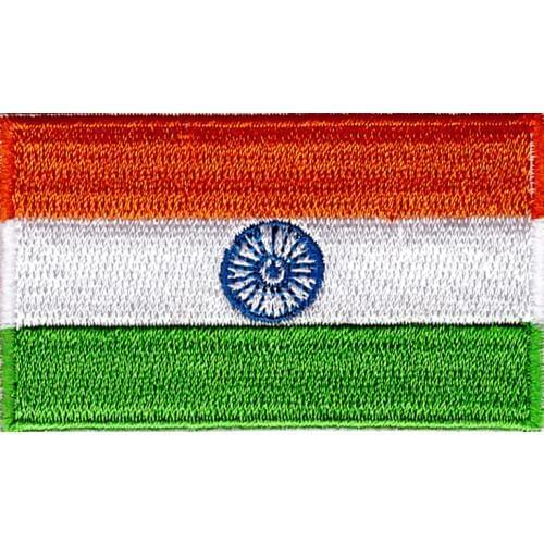 Embroidery patch Indian flag embroidery patch high quality and low price, welcome to sample customized wholesale 200 logo