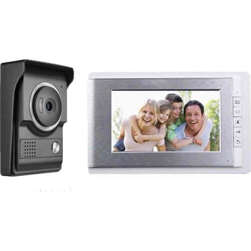 2019 new 4 wired villa video door phone 7inch TFT screen night vision color camera waterproof home security door monitor system