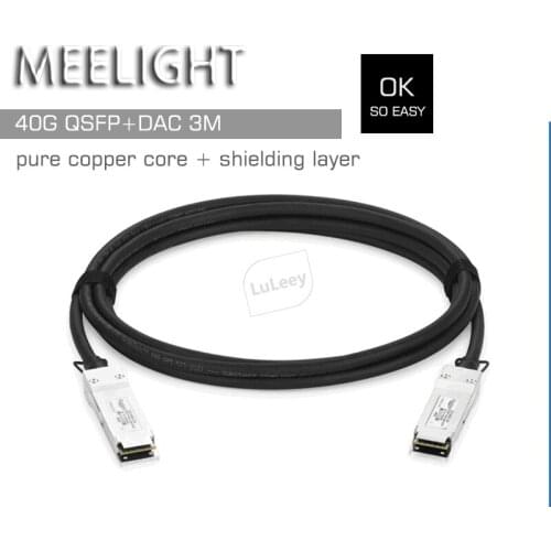 40G passive copper cable QSFP+ high speed cable dac stack direct connection 40G QSFP+DAC 3M 1M compatible with Huawei ZTE Cisco