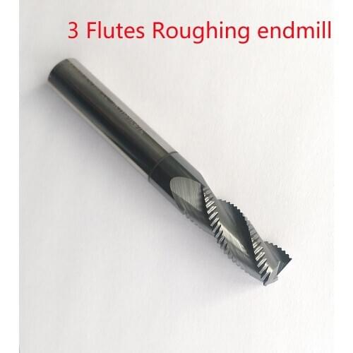 5pcs/lot D4x11x50L 4mm 3Flutes HRC45/55/60 lengthen Roughing end mill Spiral Bit Milling Tools CNC Corn Endmills Router bits