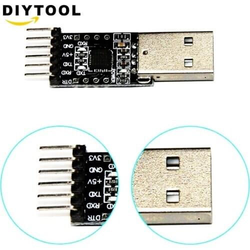 6Pin USB 2.0 to TTL UART Serial Converter CP2102 STC Replace Ft232 M95