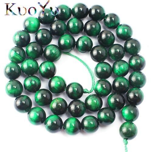 A++ Green Tiger Eye Natural Stone Beads Round Beads For Jewelry Making 15"Pick Size 4mm 6mm 8mm 10mm 12mm DIY Bracelet wholesale