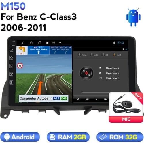 MEKEDE Android full touch Car Radio Multimedia Video Player Navigation GPS For Mercedes Benz C Class 3 W204 S204 2006 - 2011 BT