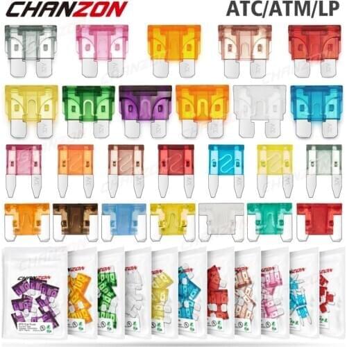 10pcs Car Electric Fuse Mini Micro Auto Blade 2A 3A 5A 7.5A 10A 15A 20A 25A 30A 35A 40A ATC ATM Fast Blow Motorcycle Automotive