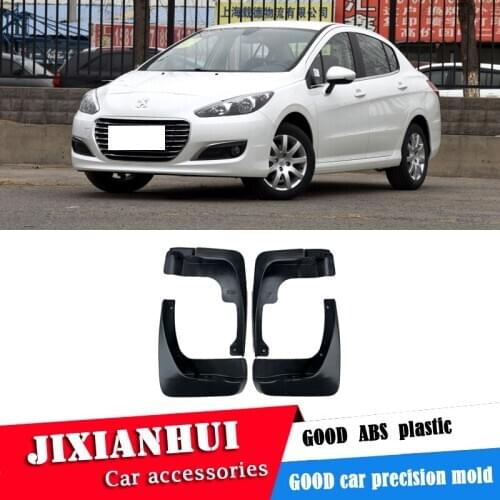 For Peugeot 308 2012-2015 Mudflaps Splash Guards Front With the color and rear Mud Flap Mudguards Fender Modified special