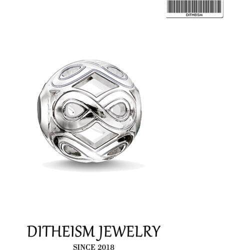 DIY Beads Infinity Bead 5mm Hole,2018 Fashion Silver Jewelry Trendy Gift For Women Men Boy Girl Fit Bracelets Necklace Choker