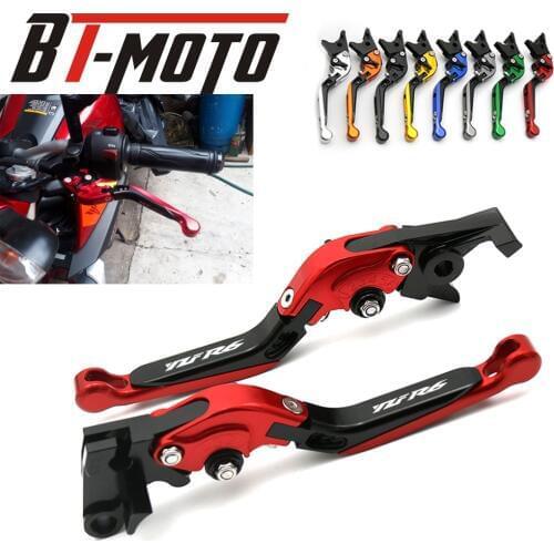 CNC Adjustable Foldable Extendable Motorbike Brakes Clutch Levers For YAMAHA R6 YZF600 YZF-R6 2005 2006 2007 2008 2009-2016 2015