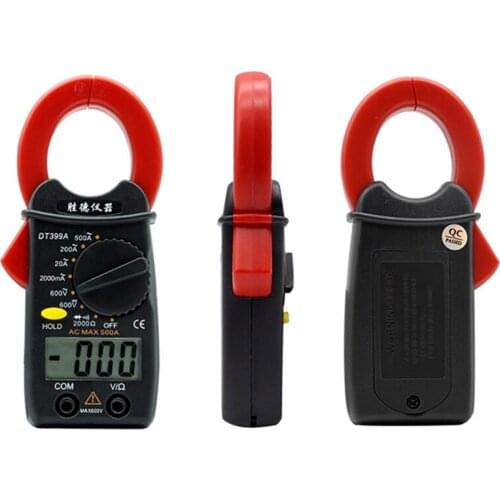 Digital Clamp Meter DT399A Mini Ammeter Clamp Multimeter Small Current Meter Voltage Current Resistance Tester