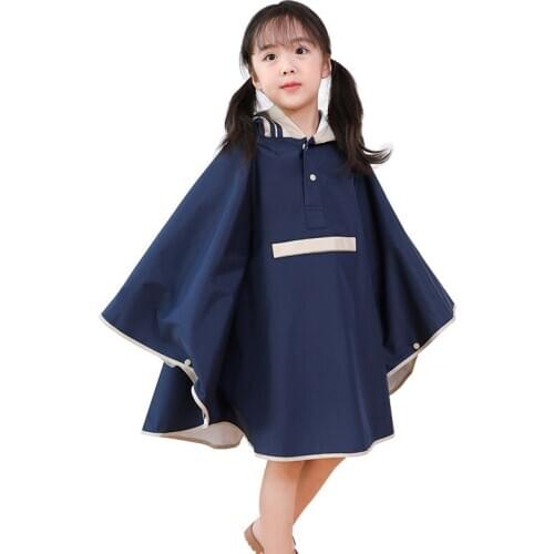 Childrens Raincoat Girls Boys Raincoats Kindergarten Kids Stereo Students with Bag Fashion cloak poncho