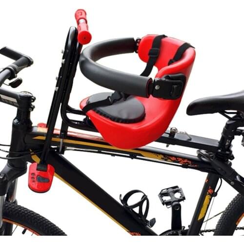 34X30CM Baby Seat Safety Child Bicycle Seat Bike Front Kids Saddle With Folded pedals Support Back Rest Seats for MTB Road Bike