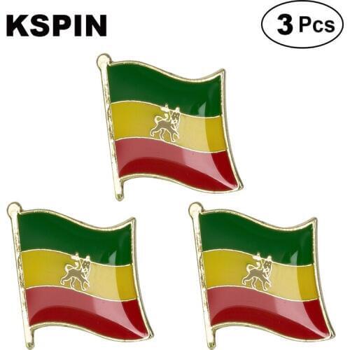 Ethiopia Lapel Pin Brooches Pins Flag badge Brooch Badges