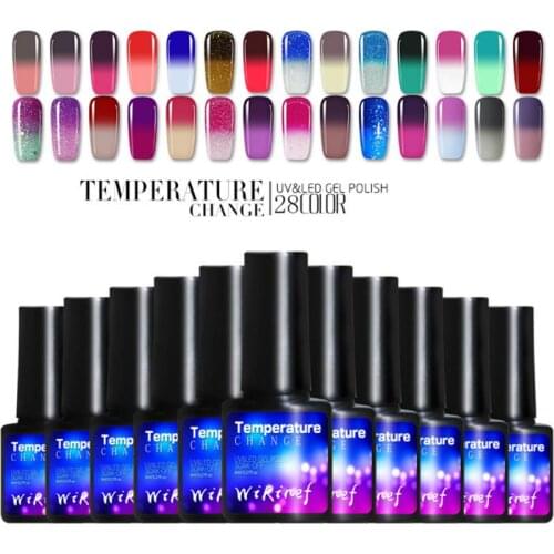 8ml Nail Polish Color Warm Gradient Fashion Pearl Resin Nail Gel Change Color With Temperature Glamour Painted Nail Art TSLM1