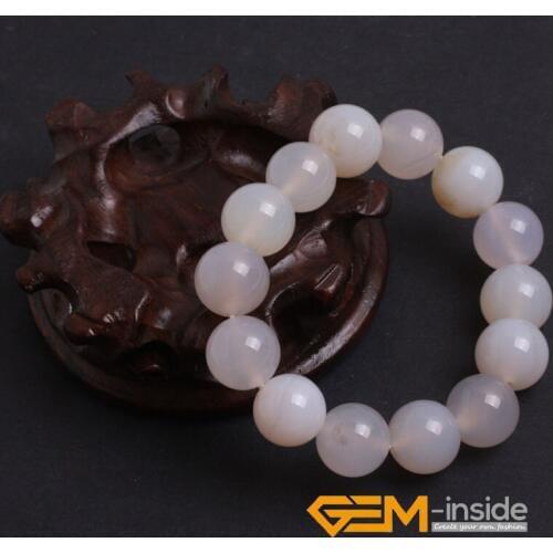 GEM-inside White Bracelets