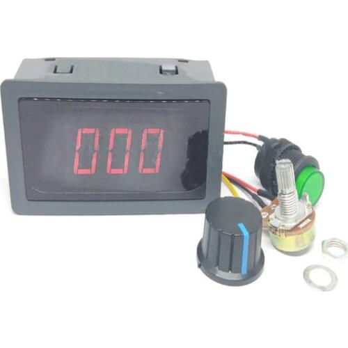 DC 6V-30V motor speed controller, digital display speed controller PWM motor speed controller, PWM stepless speed switch