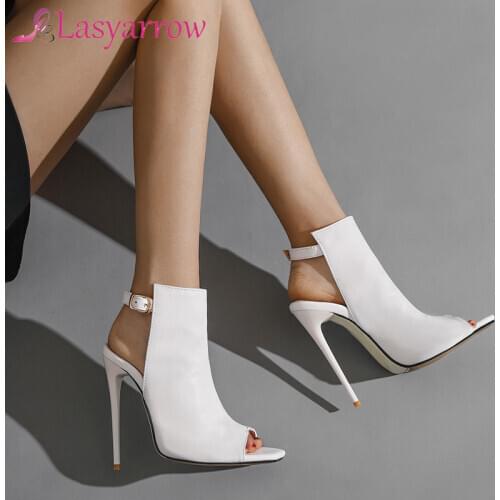 Lasyarrow Big Size 48 Sexy Super High Heel Sandals Stiletto Women Summer Party Shoes Ladies Chaussures Femme Sandalias Mujer