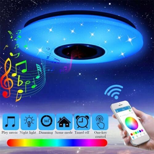 Bluetooth Music LED Ceiling Light Mobile Phone APP Remote Control Colorful Bluetooth Music Light Smart Ceiling Lamps EU/US Plug