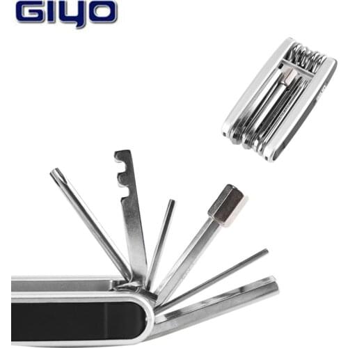 GIYO Bicycle Professional Maintenance Toolset 13 in 1 Outdoor Sports PT-01 Multi-function Folding Tools Repair Tool