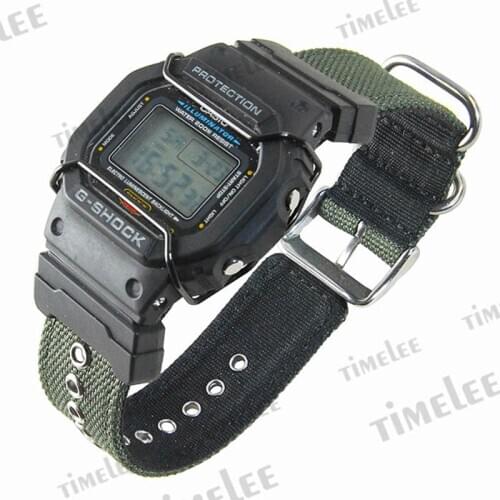 Set of terminals G-SHOCK/GLS/G/GW/GB/DW-5600/6900 + Canvas strap watchbands