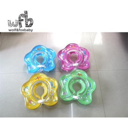 Retail New Baby Kids Infant double handrail safety air bag Adjustable Swimming Neck Float Ring Safety Aid Tube 2014
