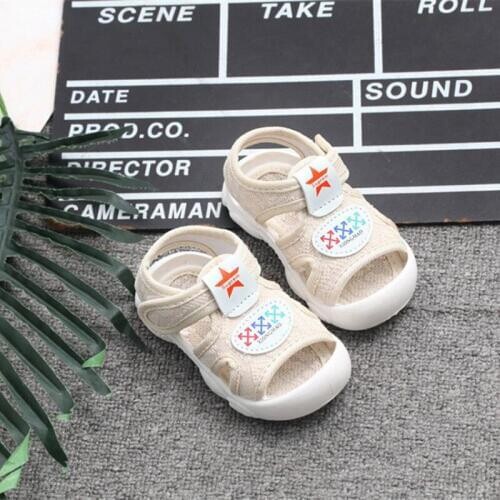 Summer Baby Sandals for boys Closed Toe Toddler Infant Kids Princess Walkers Baby Little Girls Shoes Sandals Size 16-21