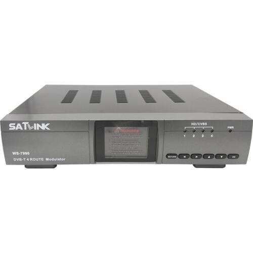 SATLINK WS-7990 DVB-T 4 Route modulator MPEG4 HD 1080P DVB-T Digital Modulator VS WS-6980 satlink ws-6990