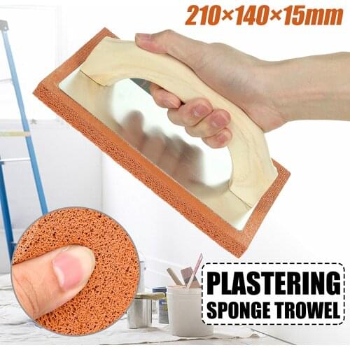210*140*15mm PRO Plastering Sponge Float Trowel Plasterers Foam Grey Rubber
