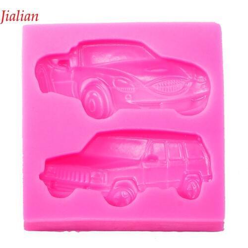 Car jeep Shaped DIY fondant cake silicone moulds chocolate accessories for cupcake decoration kitchen Baking tools FT-0064