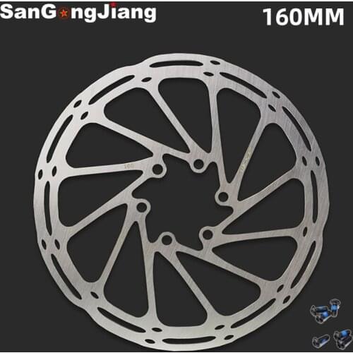 ZOOM Bicycle Disc Brake Centerline 160mm 114g Six Nail Stainless Steel Rotor Disc Brake For MTB Mountain Road Bicycle Parts