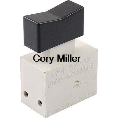 AC 250V 6A 2NO DPST Trigger Switch for Electric Power Tool Cdtel