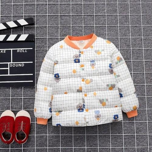 Winter Outerwear Childrens Cotton Padded Clothes For Boys and Girls Light and Warm Down Cotton Liner For Boys and Girls
