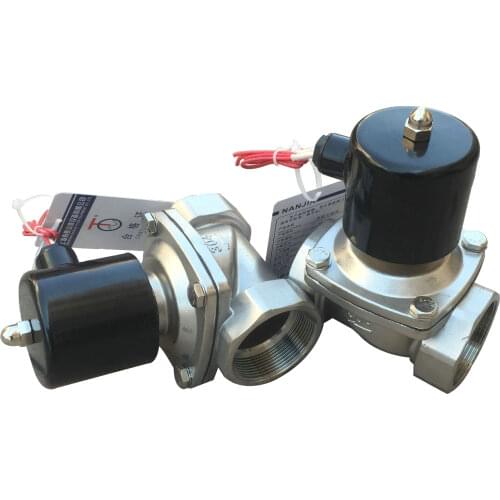 1 piece Stainless steel water solenoid valve DN25 thread diaphragm type normally closed switching water valve 2W