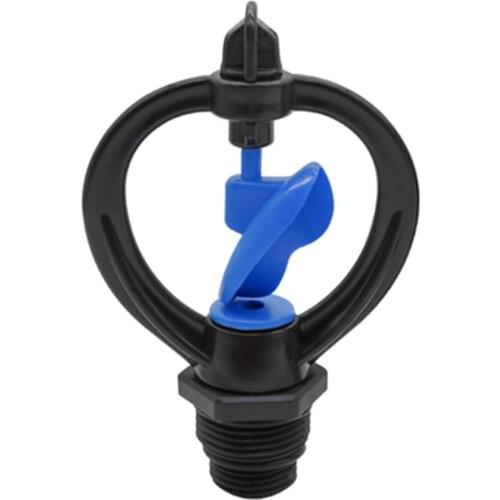 1PC 1/2 3/4 Inch Farm Irrigation Dripper 360 Degrees Rotary Nozzle Lawn Sprinklers for Garden Watering