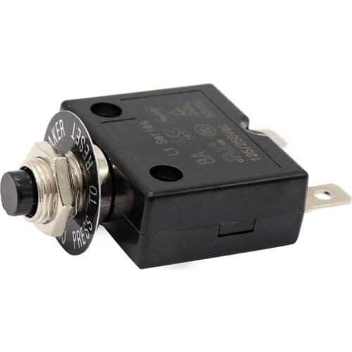 1X 8A Circuit Breaker 12V/24V Push Button Resettable Thermal Circuit Breaker Panel Mount With Waterproof Cap