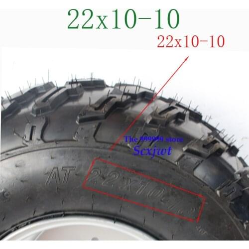 2019 Hot sale GO KART KARTING ATV UTV Buggy 22X10-10 Inch Wheel Tubeless Tyre Tire With Aluminum Alloy Hub