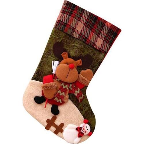 2020 New Version 19Inch Christmas Stocking Classic Personalized Big Xmas Stockings Santa, Snowman, Reindeer Character