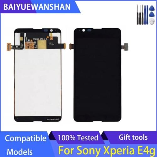 4.7'' For SONY Xperia E4G LCD E2003 E2033 Display Touch screen with Frame Digitizer Assembly For SONY E4G LCD