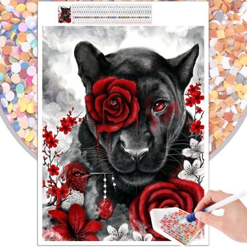 Diamond Painting Animal Rose Dog Landscape Cartoon Embroidery Kit 5D DIY Mosaic Square Round Rhinestone Mural Home Decoration