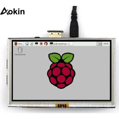 Aokin 7 Inch Capacitive 5 Point Touch Screen 800x480 Tft LCD Display Module For Raspberry Pi Support Various Systems