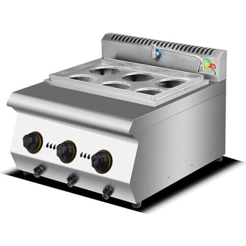 Commercial Noodles Cooking Machine Gas Type Noodles Oden Cooker Stainless Steel Desktop Soup Noodle Stove